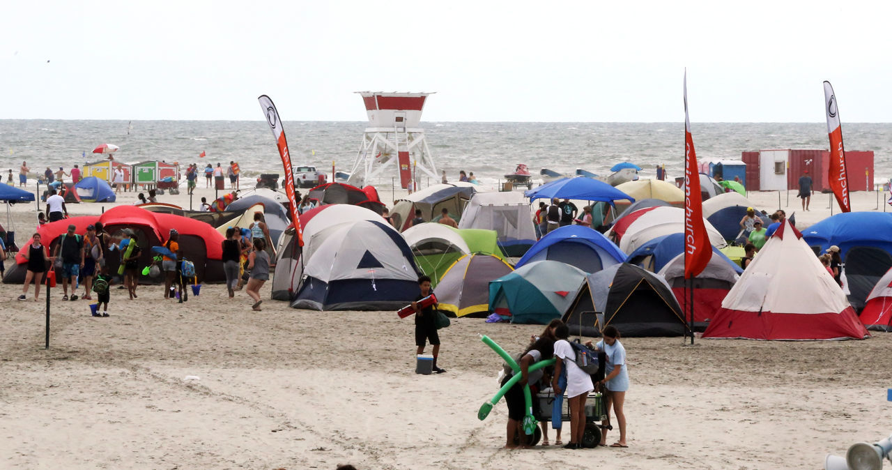 Camping on the beaches